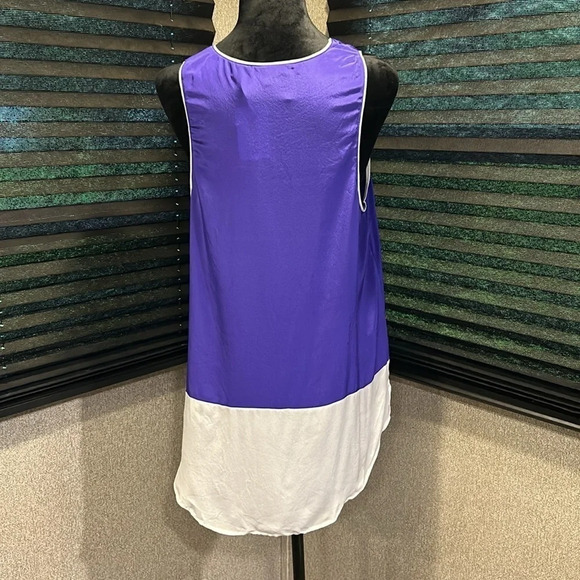 Maeve by Anthropology Women’s Royal Blue High/low Tank 100% Silk Size 12 NWT‎ - Picture 3 of 8
